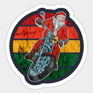 Sticker Pere Noel Biker, Stickers Moto