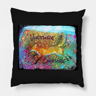 Rainbow Fox Vulture Culture Pillow