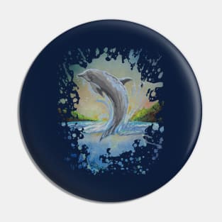 Dolphin Swim Pin