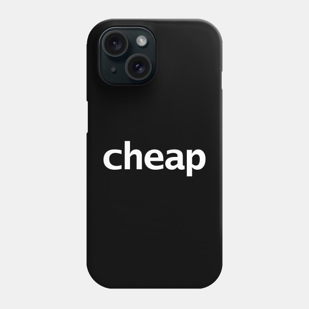 Cheap Minimal Typography Phone Case by ellenhenryart