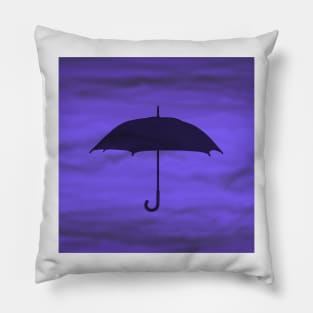 Purple Umbrella Pillow