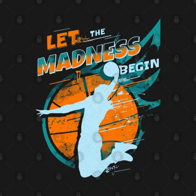 Let the Madness Begin College Basketball Bracket March by YuriArt