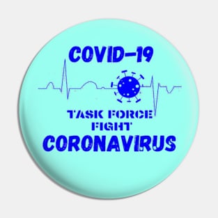 Lets Fight Coronavirus Pin