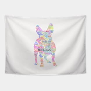 French Bulldog Animal Pet Text Word Cloud Tapestry