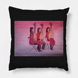 The Chinese Musicians Pillow