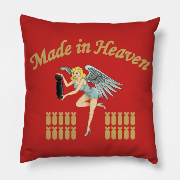 Made in Heaven - Claire/Chris Redfield Pillow by Aendovah