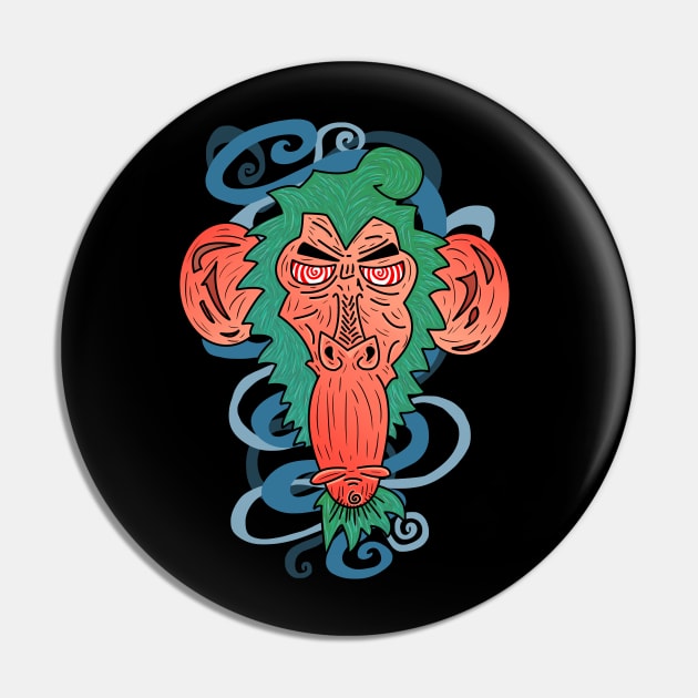 Waltzy the Pissed Chimpanzee Pin by mm92