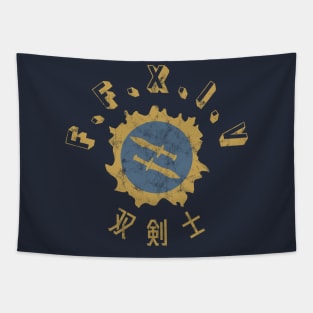 FFXIV Rogue Gold Kanji Icon Tapestry