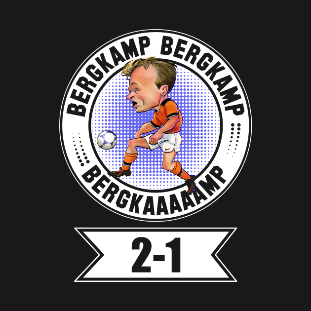 Dennis Bergkamp Football World Cup 98 T-Shirt Orange Dutch National Soccer Team Tee Netherlands Football Fan Jersey Funny Cartoon T Shirt by PARTYDUTCH