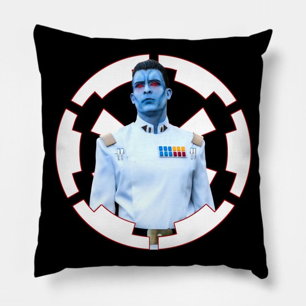 Imperial Blueberry - cog design Pillow by Maeden