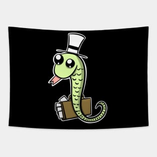 Cartoon Business Snake Tapestry