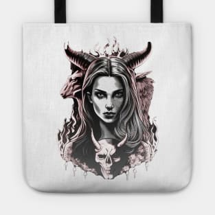 Embrace the Darkness: Gothic Satanic Evil Tote