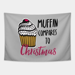 Muffin compares to Christmas, Funny Christmas pun Tapestry