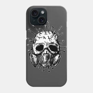 Corona virus skull Phone Case