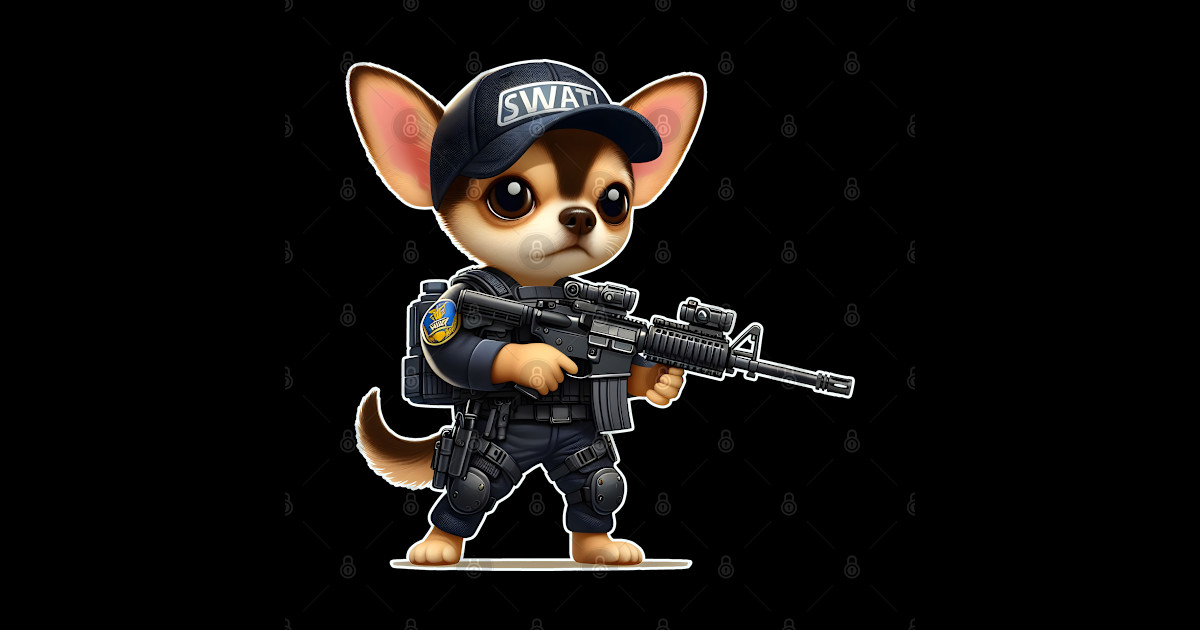 Tactical Chihuahua Chihuahua Sticker Teepublic