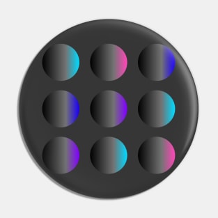 Multicolor Gradient Circle Pattern Pin