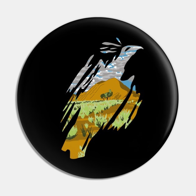 The Secretarybird Pin by I. Cole