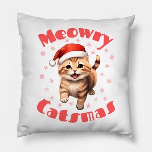 christmas cat Pillow