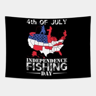 Fishing day-4th of July independence fishing day-independence fishing day Tapestry