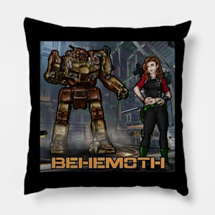 Behemoth and her SHD-2H Shadowhawk Battlemech Pillow