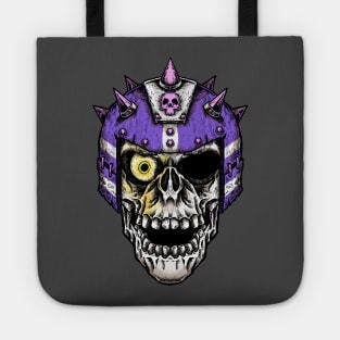 Fantasy Football Skeleton Purple 2 Tote