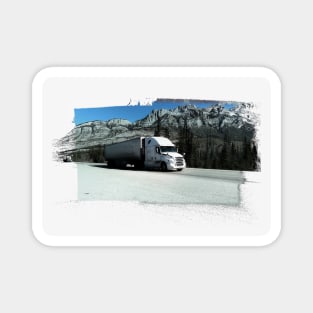 Rocky Mountain Hauler - Freight Truck Driver Magnet