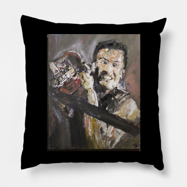 Evil dead Pillow by Mike Nesloney Art