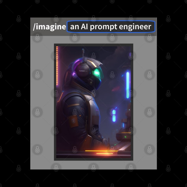 Imagine an AI prompt engineer by Distinct Designz