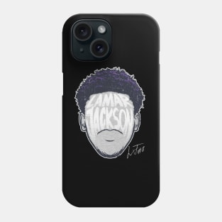 Lamar Baltimore Player Silhouette Phone Case