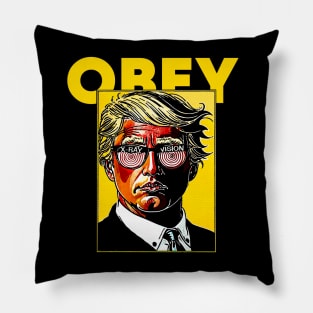 X-Ray OBEY Vision Trump Pillow