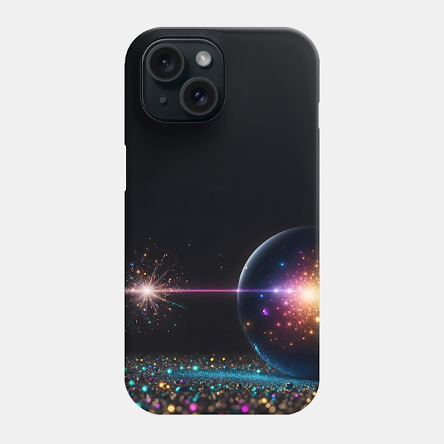 Space marble: galaxy sparkle Phone Case by Teebevies