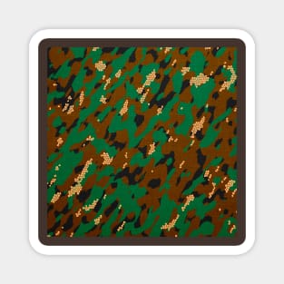 Camouflage - Brown and green Magnet