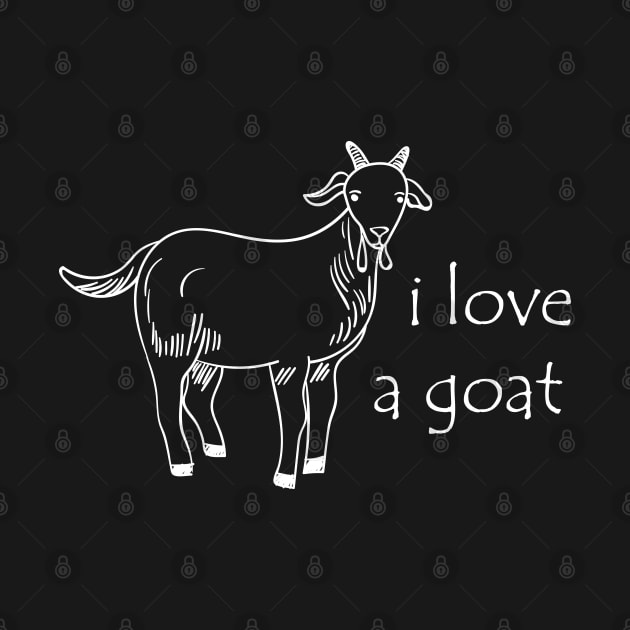 Goat - I love a goat by KC Happy Shop