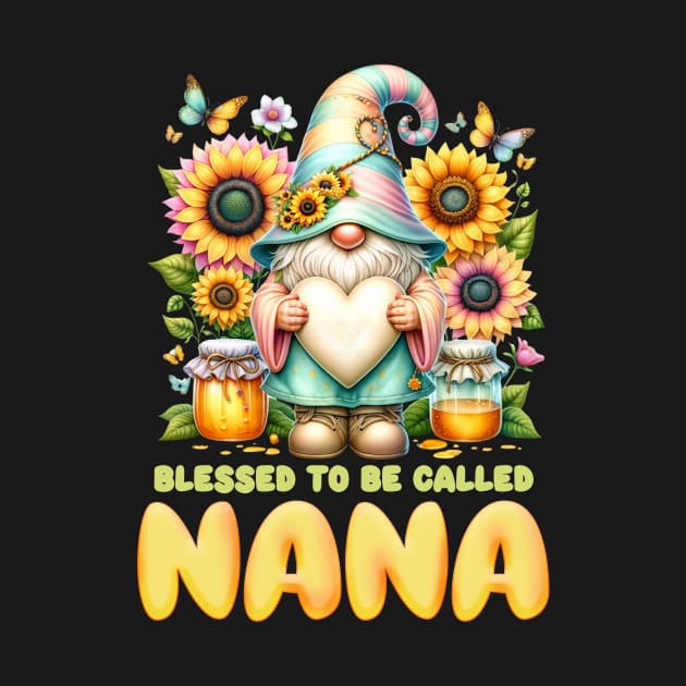 Blessed to be called Nana Tee Sunflower grandma gift Custom mother's day gift with any nickname copy by inksplashcreations