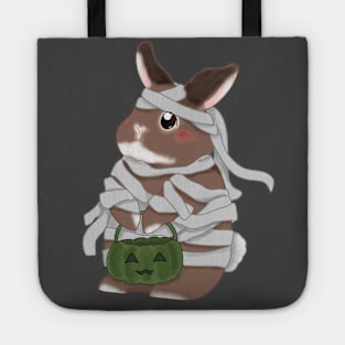 Mummy Rabbit for Halloween _ Bunniesmee Tote