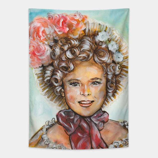 Shirley Temple Tapestry by Svetlana Pelin