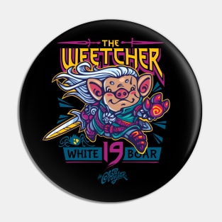 The Weetcher: White Boar Pin