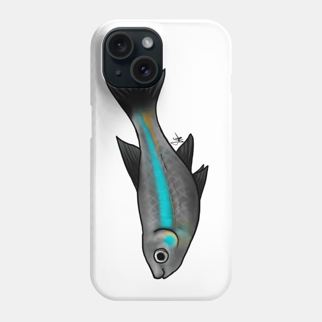 Fish - Tetras - Green Tetra Phone Case by Jen's Dogs Custom Gifts and Designs