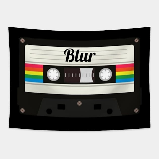 Blur / Cassette Tape Style Tapestry by GengluStore