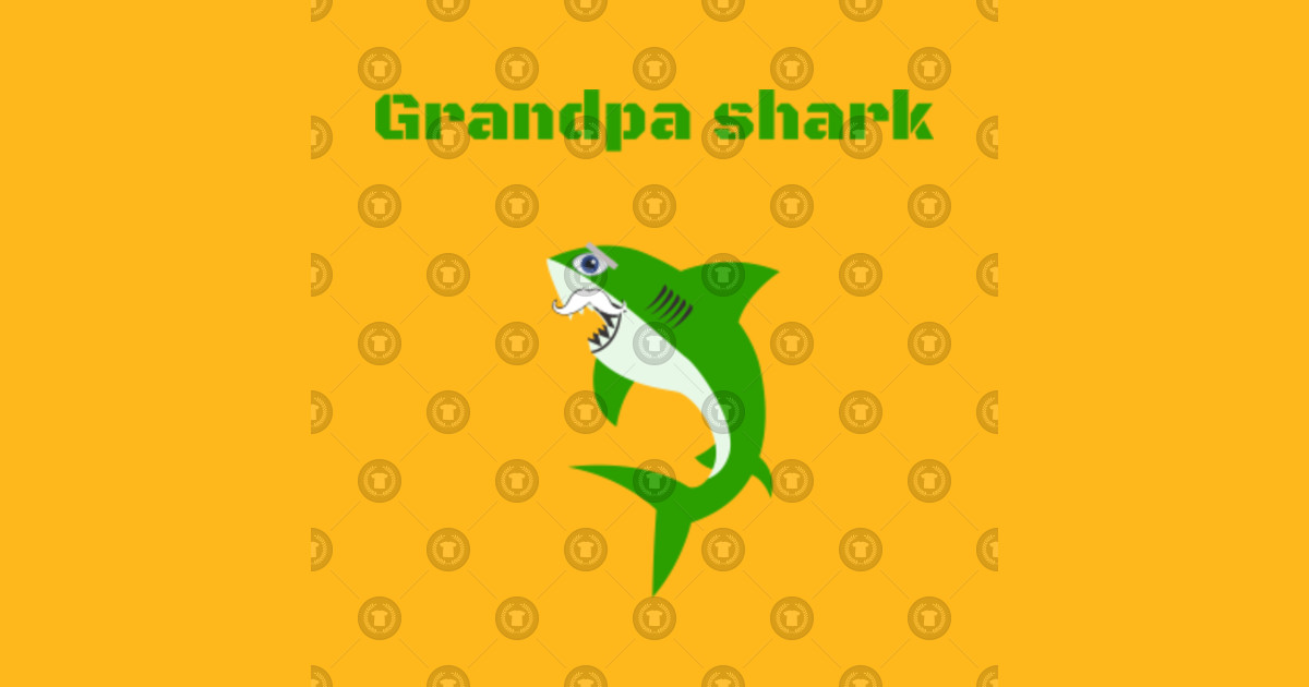 Grandpa shark - Grandpa Shark - T-Shirt | TeePublic