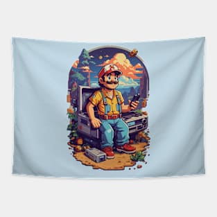 PixelFusion Arcade Dreamscape Tapestry