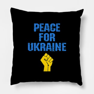 Peace for Ukraine. Ukrainian colors. Pillow