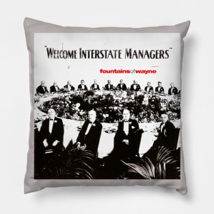 Welcome Interstate Managers 2003 Power Pop Throwback Pillow