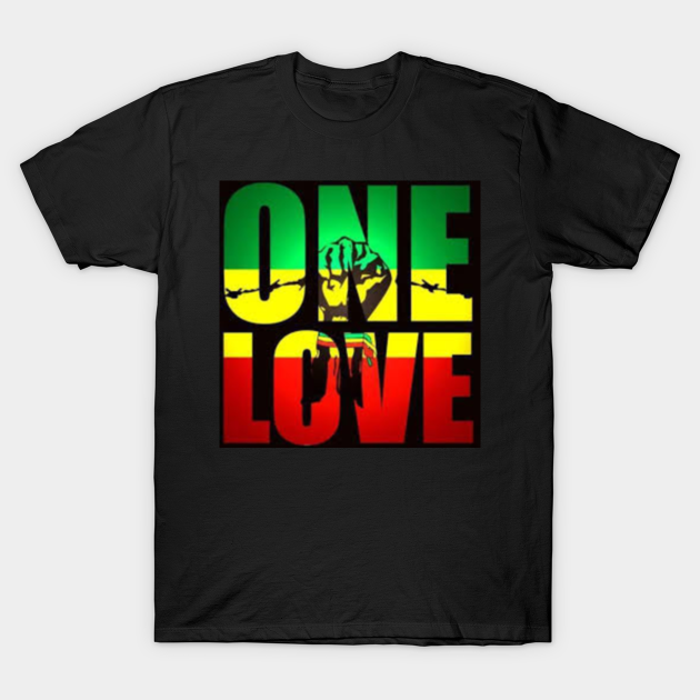 RASTA ONE LOVE CITY - Rastafari - T-Shirt