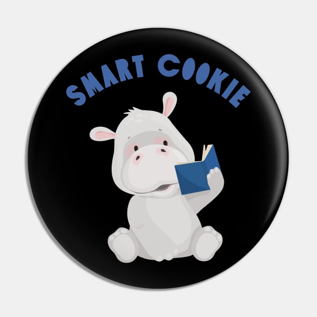 Smart Cookie I'm Cute and I know it Sweet little hippo cute baby outfit Pin by BoogieCreates