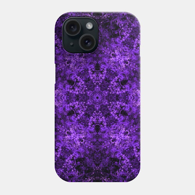 Passionate Purple Kaleidoscope Star Modern Abstract Art Phone Case by karenmcfarland13