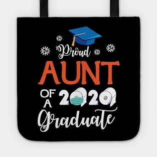 Proud Aunt Of A 2020 Graduate Senior With Face Mask Toilet Paper Fighting Coronavirus 2020 Tote