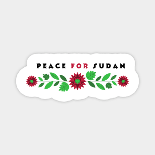 peace for sudan Magnet