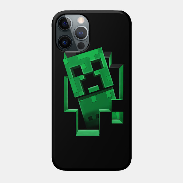 Creeper creeping - Minecraft Creeper - Phone Case