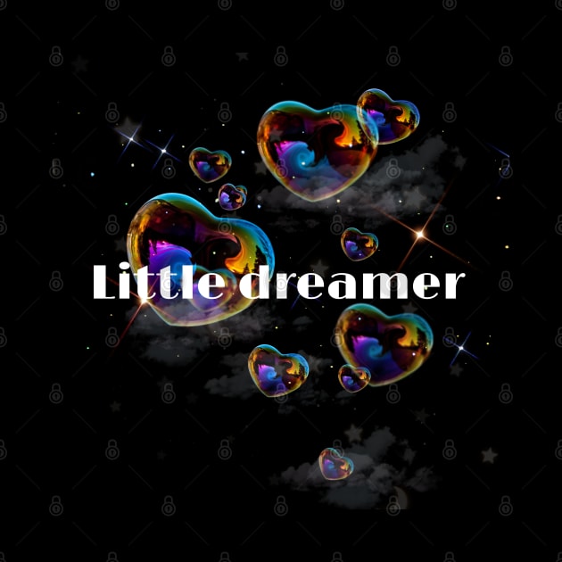 Aesthetic, heart, bubble, cute, soap, little dreamer,  inspiration, colourful, retro, minimal by AGRHouse